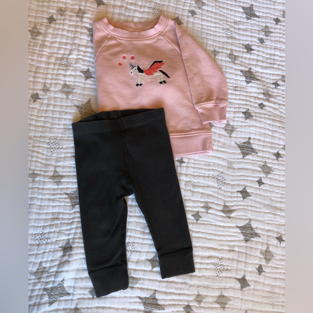 Hanna Andersson Toddler Girls Outfit size 12-18 months